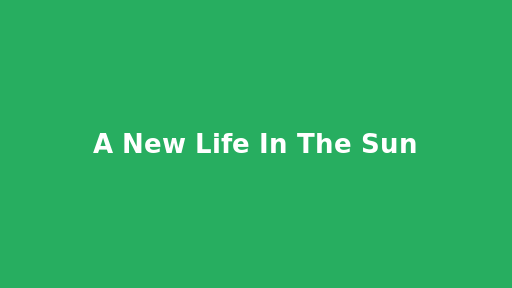 A New Life In The Sun